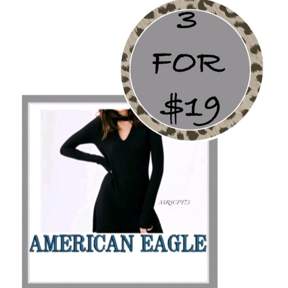 American Eagle Outfitters Tops - 3/$19 American Eagle Soft N Sexy Plush ribbed keyhole long sleeve Tunic blouse